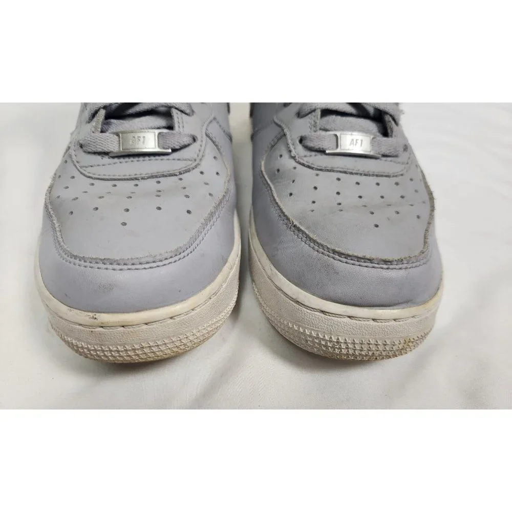Nike Men's Sz. 9 Nike Air Force 1 Mid Wolf Grey White Sneakers